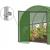Sera de gradina, tip tunel cu cadru metalic, 300x600 cm, verde, 18 mp, usa cu cadru metalic Household NewTrend