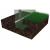 Sera de gradina, tip tunel cu cadru metalic, 300x600 cm, verde, 18 mp, usa cu cadru metalic Household NewTrend