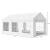 Pavilion de gradina profesional, cu cadru otel 38 mm, acoperis impermeabil 450g/m2, 6x3x2,8 m, alb Household NewTrend