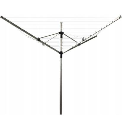 Uscator de haine rotativ 50 m fir, pentru gradina, inaltime reglabila si suport fixare Household NewTrend