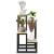 Stand pentru flori, cadru metalic, 4 etajere, 34x34x68 cm, bej Household NewTrend