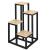 Stand pentru flori, cadru metalic, 4 etajere, 34x34x68 cm, bej Household NewTrend
