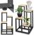 Stand pentru flori, cadru metalic, 4 etajere, 34x34x68 cm, bej Household NewTrend