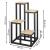 Stand pentru flori, cadru metalic, 4 etajere, 34x34x68 cm, bej Household NewTrend