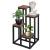 Stand pentru flori, cadru metalic, 4 etajere, 34x34x68 cm, maro inchis Household NewTrend