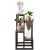 Stand pentru flori, cadru metalic, 4 etajere, 34x34x68 cm, maro inchis Household NewTrend