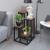 Stand pentru flori, cadru metalic, 4 etajere, 34x34x68 cm, maro inchis Household NewTrend