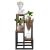 Stand pentru flori, cadru metalic, 4 etajere, 34x34x68 cm, maro inchis Household NewTrend