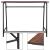 Birou tip masa laterala, cu cadru din otel, 50x100x76 cm, industrial, maro Household NewTrend
