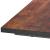 Birou tip masa laterala, cu cadru din otel, 50x100x76 cm, industrial, maro Household NewTrend