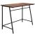 Birou tip masa laterala, cu cadru din otel, 50x100x76 cm, industrial, maro Household NewTrend