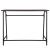 Birou tip masa laterala, cu cadru din otel, 50x100x76 cm, industrial, maro Household NewTrend