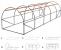 Sera de gradina, tip tunel cu cadru metalic, 300x800cm, verde, 24mp Household NewTrend