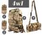 Rucsac militar pentru drumetie, impermeabil, ultra usor, 4 in 1, 50litri, culoare combat camuflaj Household NewTrend