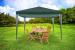 Cort pavilion de gradina, 300x300 cm, impermeabil cu rezistenta UV, verde Household NewTrend