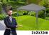 Cort pavilion de gradina pliabil automat pop-up, impermeabil, cu protectie UV, 300x300cm, gri Household NewTrend
