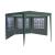 Cort pavilion de gradina hexagonal, 200x200 cm, cu pereti laterali cu ferestre, impermeabil cu rezistenta UV, verde Household NewTrend
