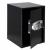 Seif electronic standard cu cifru si cheie, 350x500x360 mm, Otel, Negru Household NewTrend
