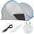 Cort plaja si picnic semi-deschis Sersimo, protectie UV, 200x120x110cm, gri Household NewTrend