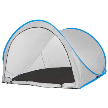 Cort plaja si picnic semi-deschis Sersimo, protectie UV, 200x120x110cm, gri Household NewTrend