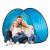 Cort plaja si picnic semi-deschis Sersimo, protectie UV, 150x90x90cm, albastru gri Household NewTrend