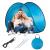 Cort plaja si picnic semi-deschis Sersimo, protectie UV, 150x90x90cm, albastru gri Household NewTrend