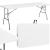 Masa dreptunghiulara pliabila multifunctionala, 240x75x74 cm, alba Household NewTrend