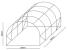 Sera de gradina, tip tunel cu cadru metalic, 300x600cm, verde, 18 mp Household NewTrend