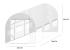 Sera de gradina, tip tunel cu cadru metalic, 250x400x200cm, alba, 10mp Household NewTrend
