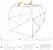 Sera de gradina, tip tunel cu cadru metalic, 250x400cm, 10mp (3 segmente) Household NewTrend