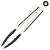 Set Sersimo 12 ustensile de bucatarie din silicon termorezistent si maner din bambus, negru Household NewTrend