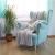 Patura pufoasa si calduroasa pentru 2 persoane, 200x240cm, gri deschis Household NewTrend