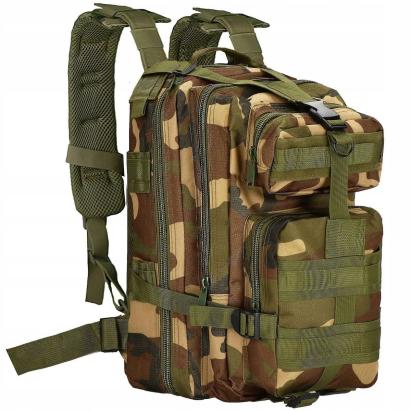 Rucsac militar pentru drumetie, impermeabil, ultra usor, 4 compartimente, culoare camo Household NewTrend
