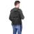 Rucsac militar pentru drumetie, impermeabil, ultra usor, 4 compartimente, culoare negru Household NewTrend