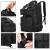 Rucsac militar pentru drumetie, impermeabil, ultra usor, 4 compartimente, culoare negru Household NewTrend