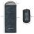 Sac de dormit tip mumie, cu geanta de transport, 210x73cm, 8-20grade, culoare gri Household NewTrend