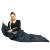 Sac de dormit tip mumie, cu geanta de transport, 210x73cm, 8-20grade, culoare gri Household NewTrend