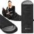 Sac de dormit tip mumie, cu geanta de transport, 210x73cm, 8-20grade, culoare negru Household NewTrend