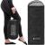 Sac de dormit tip mumie, cu geanta de transport, 210x73cm, 8-20grade, culoare negru Household NewTrend