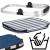 Geanta pentru picnic sau plaja, termoizolanta, 28 litri, alb albastru Household NewTrend