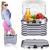 Geanta pentru picnic sau plaja, termoizolanta, 28 litri, alb albastru Household NewTrend