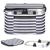 Geanta pentru picnic sau plaja, termoizolanta, 28 litri, alb albastru Household NewTrend