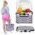 Geanta pentru picnic sau plaja, termoizolanta, 28 litri, alb albastru Household NewTrend