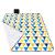 Patura pentru picnic sau plaja, cu folie izolatoare si maner, 200x200cm, albastru galben Household NewTrend