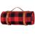 Patura pentru picnic sau plaja, cu folie izolatoare si maner, 150x200cm, rosu negru Household NewTrend