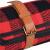 Patura pentru picnic sau plaja, cu folie izolatoare si maner, 150x200cm, rosu negru Household NewTrend