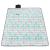 Patura pentru picnic sau plaja, cu folie izolatoare si maner, 200x200cm, flamingo, verde roz Household NewTrend