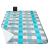 Patura pentru picnic sau plaja, cu folie izolatoare si maner, 200x240cm, albastru gri Household NewTrend