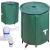 Rezervor pliabil pentru apa pluviala cu robinet, capac si structura PVC, 200 litri, 70x55x55 cm, verde Household NewTrend