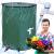 Rezervor pliabil pentru apa pluviala cu robinet, capac si structura PVC, 200 litri, 70x55x55 cm, verde Household NewTrend